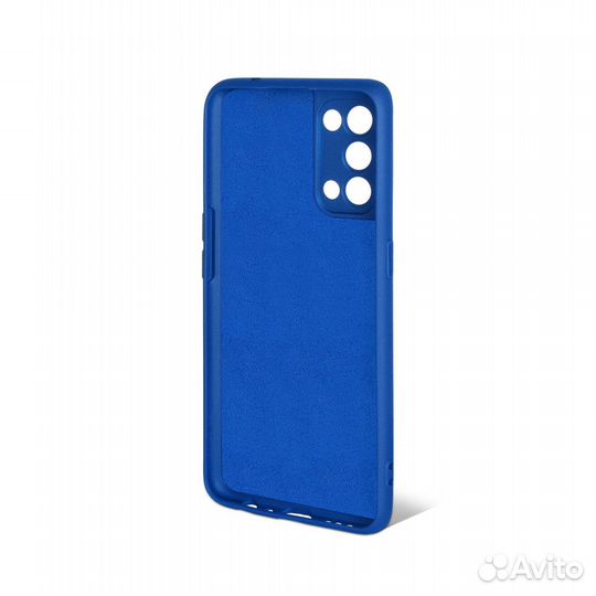 Чехол с микрофиброй для Oppo Reno 5 4G (blue)