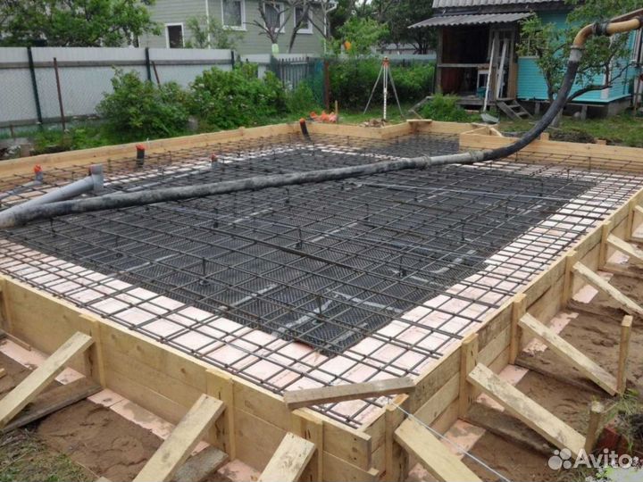 Фундамент под ключ Отмостка Дорожка Парковка