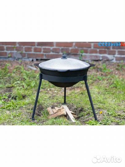 Казан чугунный узбекский 12 литров