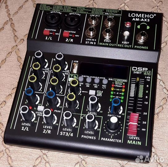 Микшерный пульт Lomeho 99DSP Микшер BT USB Pro New