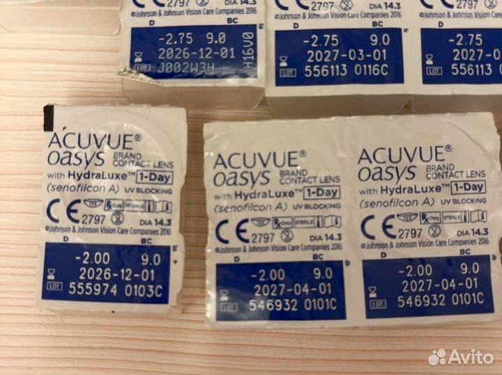 Линзы контактные acuvue oasys with hydraluxe