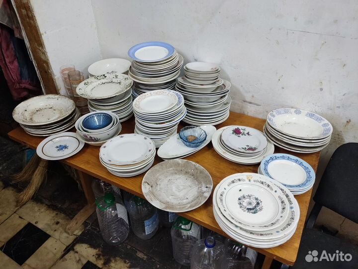 Тарелки СССР рюмки