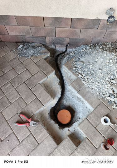 Монтаж контура заземления