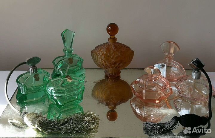 Туалетный набор,флакон Hoffman Чехословакия винтаж