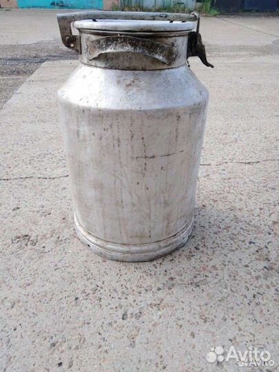 Фляга алюминиевая бу 40л и бидон 10л