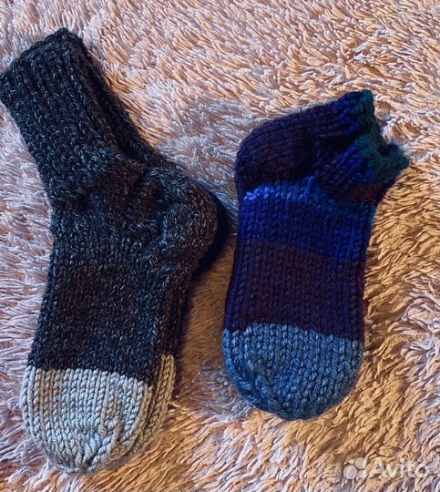 Вязанные носки ручной работы