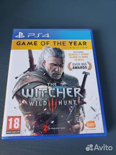 Диск Ps4 Ведьмак 3