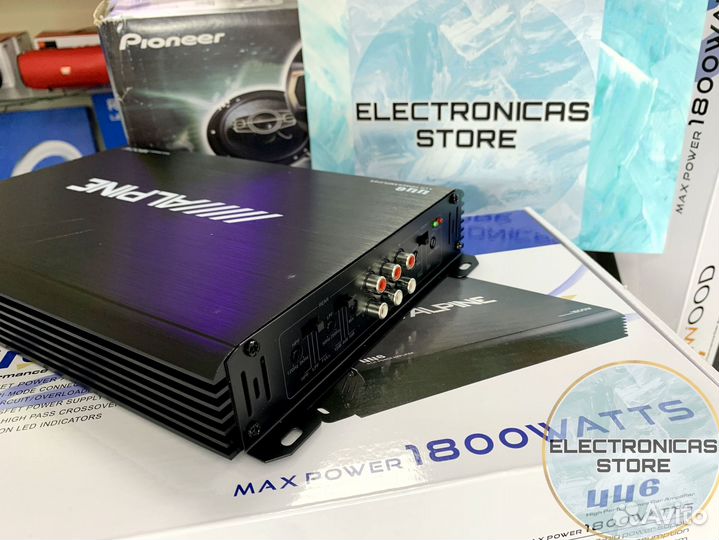 Усилитель Мощности Звука 1800 ватт Alpine 457