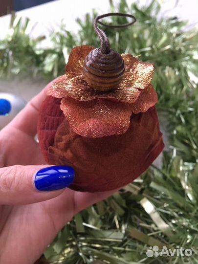 Ёлочные игрушки мишура