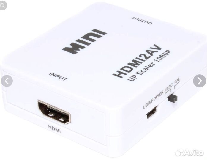 Переходник конвертер hdmi - VGA hdmi - RCA тюльпа