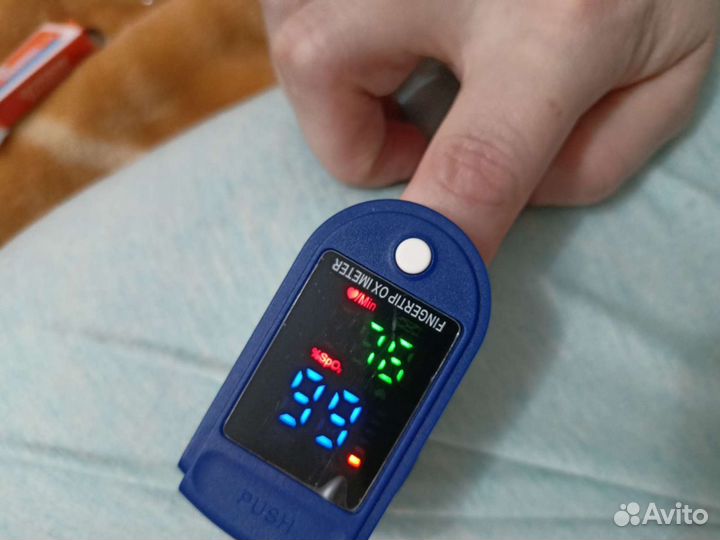 Пульсоксиметр, пульсометр новый