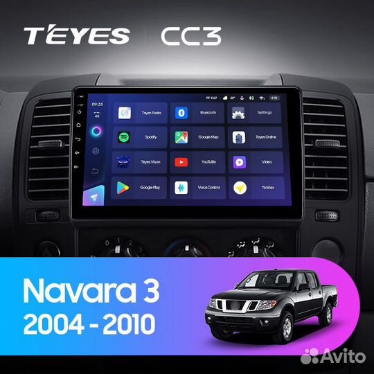 Магнитола Teyes CC3 Nissan Navara 2004-2010