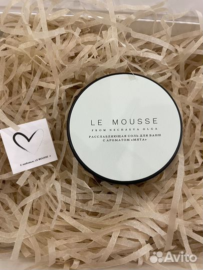 Соль для ванн le mousse c ароматом мята