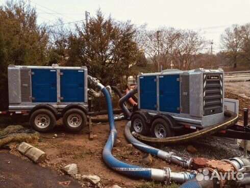 Откачка и перекачка воды от 200 до 4000 кубов час