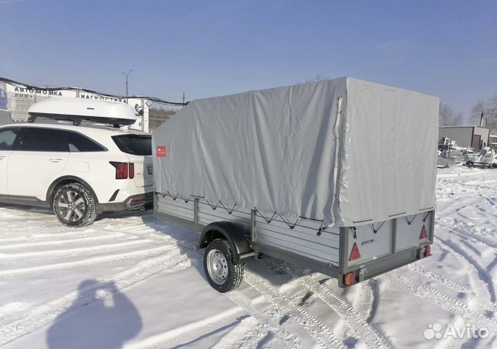 Прицеп для снегохода 3200х1500мм с тентом Ул