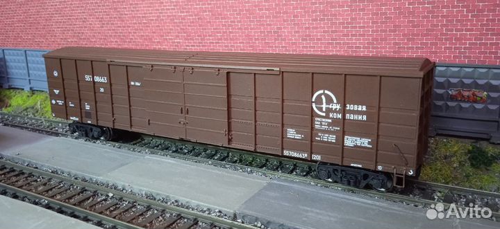 Модели железных дорог. 1:87. Крытый вагон ржд