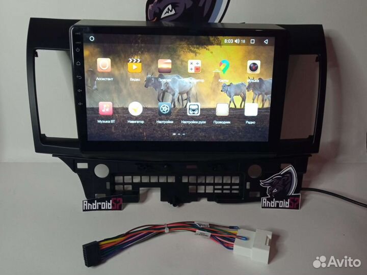 Магнитола на mitsubishi lancer 10