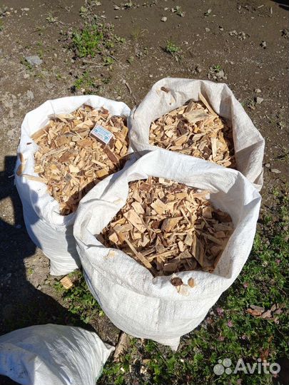 Кора сосны мульча, щепа декоративная