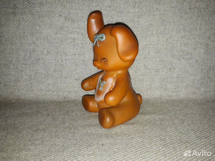 Резиновая игрушка времён СССР Собака щенок