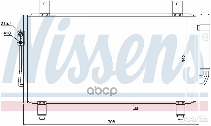 Радиатор кондиционера mitsubishi outlander 1