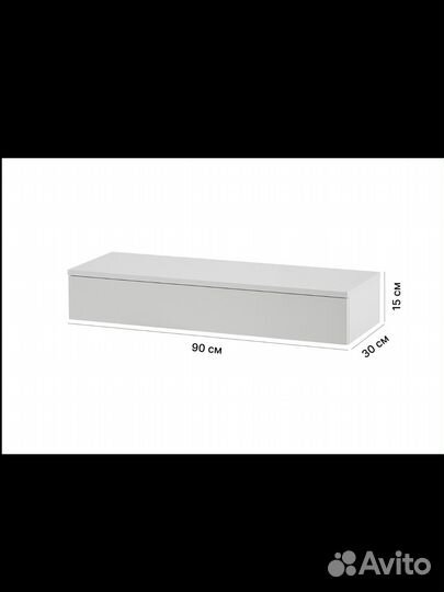 Туалетный столик навесной 90см