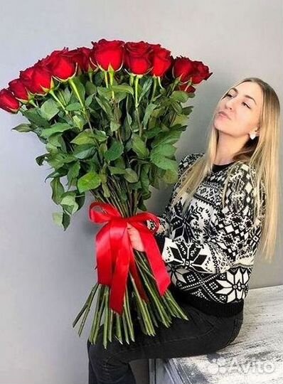 Высокие розы Гигантские розы Доставка цветов