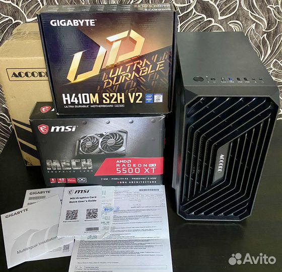 Игровой кoмпьютeр intel i3-10100F/16Gb/RX5500XT 8G