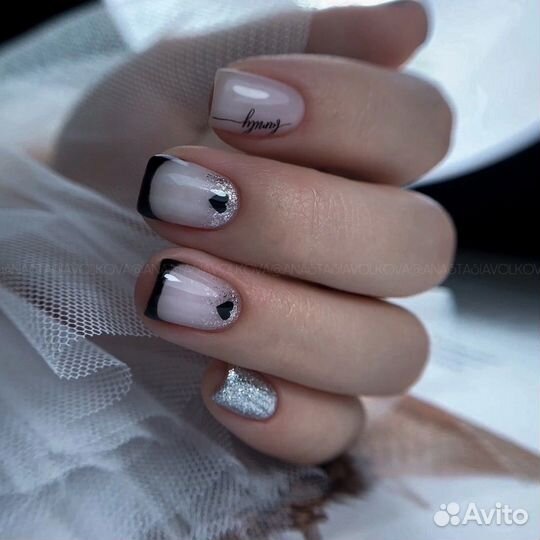 Маникюр гель лак коррекция бровей