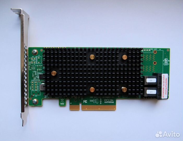 HBA адаптер LSI 9400-8i AS3408 12G SAS/NVMe