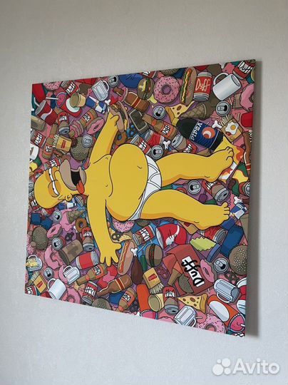 Холст картина симпсон