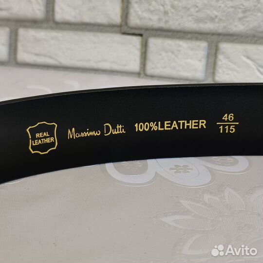 Ремень мужской кожаный massimo dutti