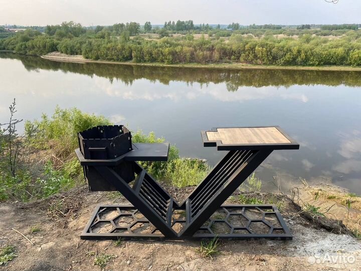 Мангал, мангал 3в1, козырный мангал, гексагон