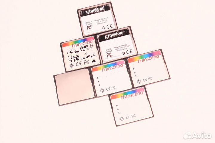 Карта памяти CF (compact flash) б/у разные