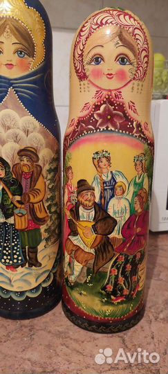 Табус для бутылки в форме Матрешки