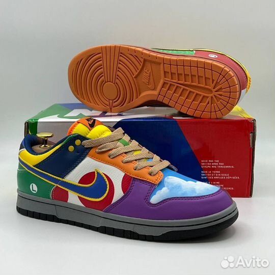 Кроссовки Nike Dunk Low What The Super Mario
