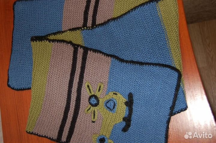 Вязаные шапочка и шарф