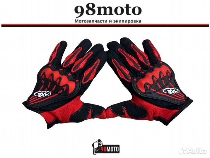 Перчатки AXE racing ST07, цвет красный