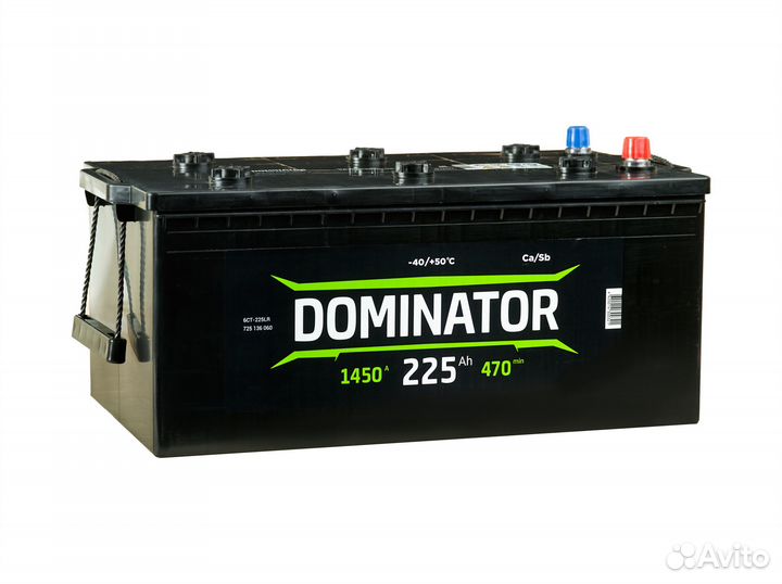 Аккумулятор автомобильный Dominator 6ст-225 LR