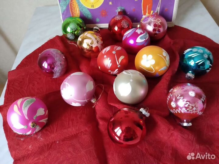 Елочные игрушки гирлянда 