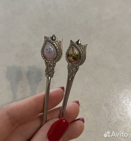 Сувенирные ложка и вилка Турция