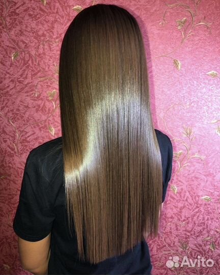 Кератиновое выпрямление волос