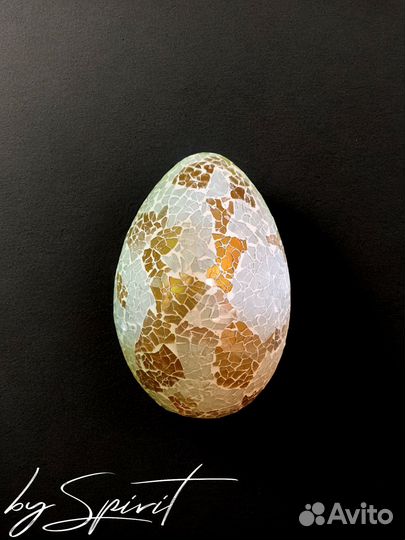 Светильник Яйцо Белое Золото