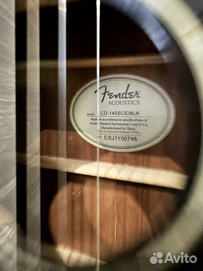 Электроакустическая гитара Fender CD-140SCE