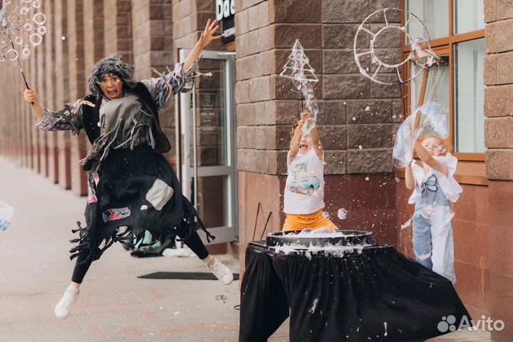 Шоу мыльных пузырей