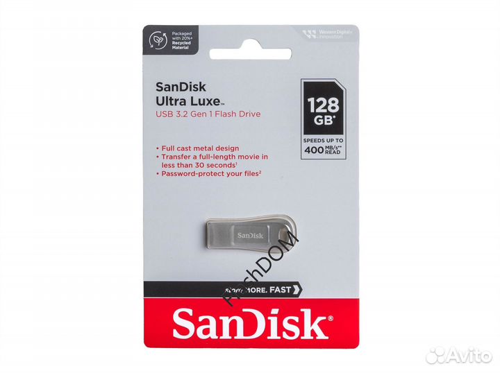 Флешка SanDisk USB3 Flash 128GB Ultra Luxe