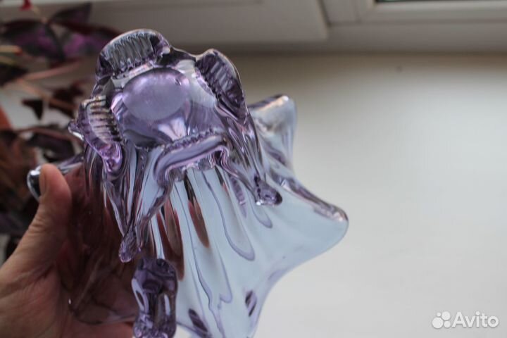 Ваза цветное стекло чехословакия