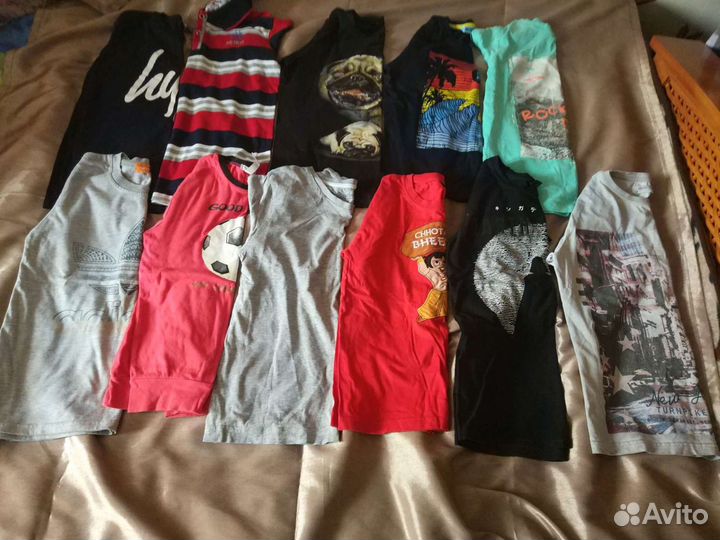 Джинсы шорты футболки на мальчика новые 146 152