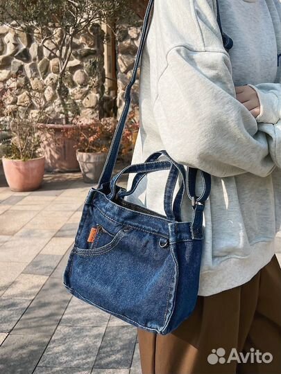 Сумка джинсовая