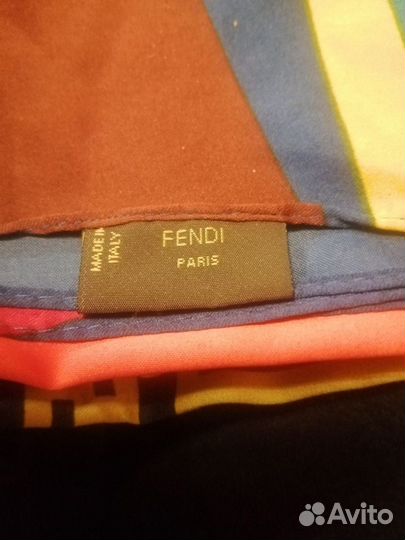 Шелковый платок fendi винтаж