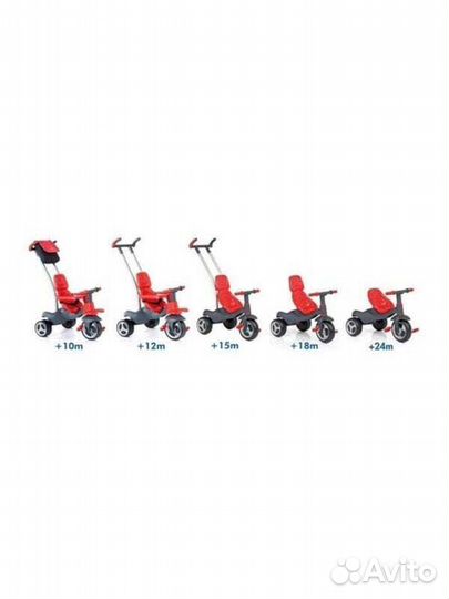 Трехколесные Трицикл Urban Trike Red Molt (98 cm)